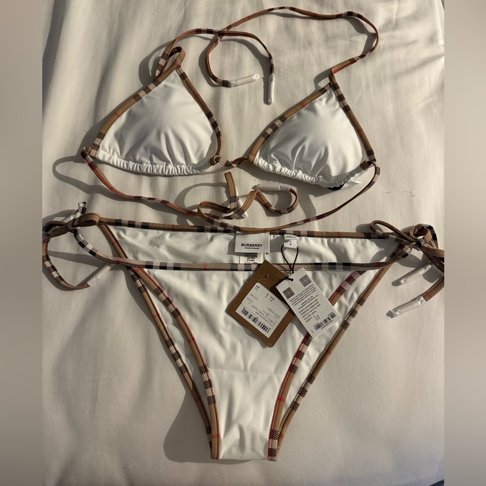Burberry Classic White Bikini